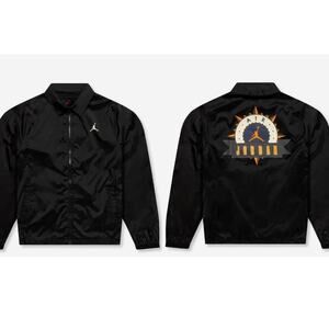 JORDAN FLIGHT MVP JACKET BLACK SIZE L BRAND NEW W/TAGS (FD7423-010)
